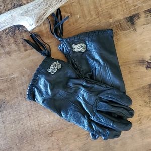 VINTAGE Genuine Leather Gloves Harley Davidson